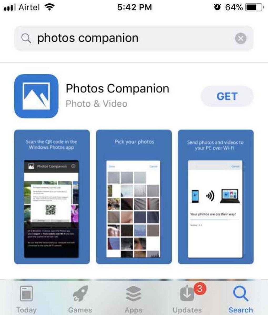 Беспроводная передача видео с iPhone на ПК с Windows 10.